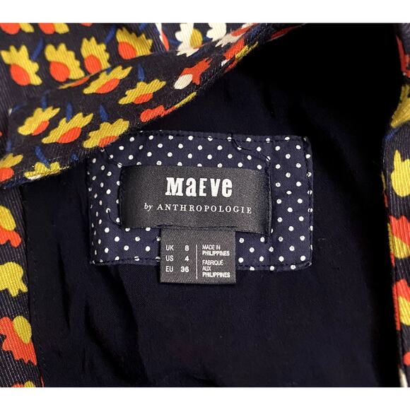 Anthropologie Maeve Melody Mini Dress Multicolor size 4 - Picture 4 of 4